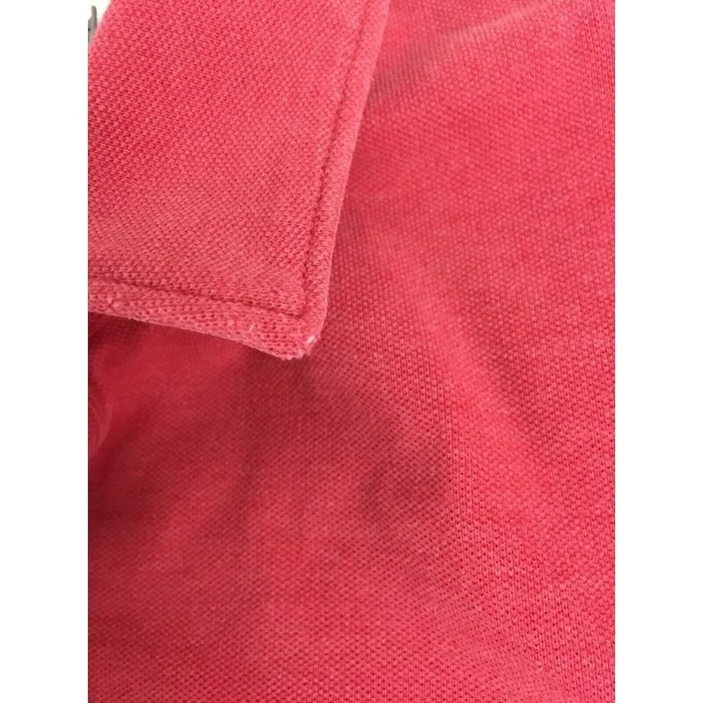 Banana Republic Performance Pique Polo Shirt Light Red Pink Mens M